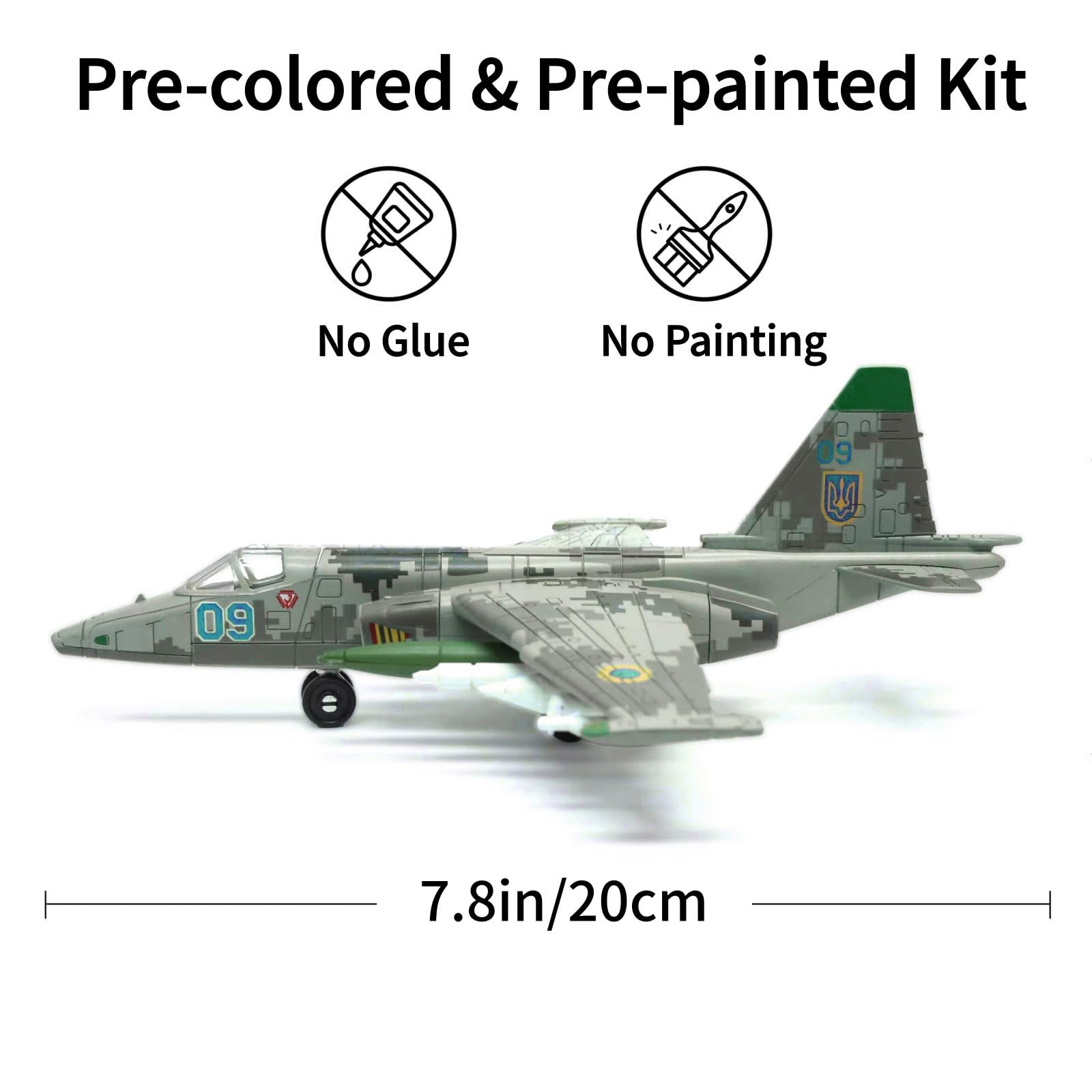 Amazon.co.jp: 1:72 プラスチック製 ソビエト スホーイ SU-25 フロッグ